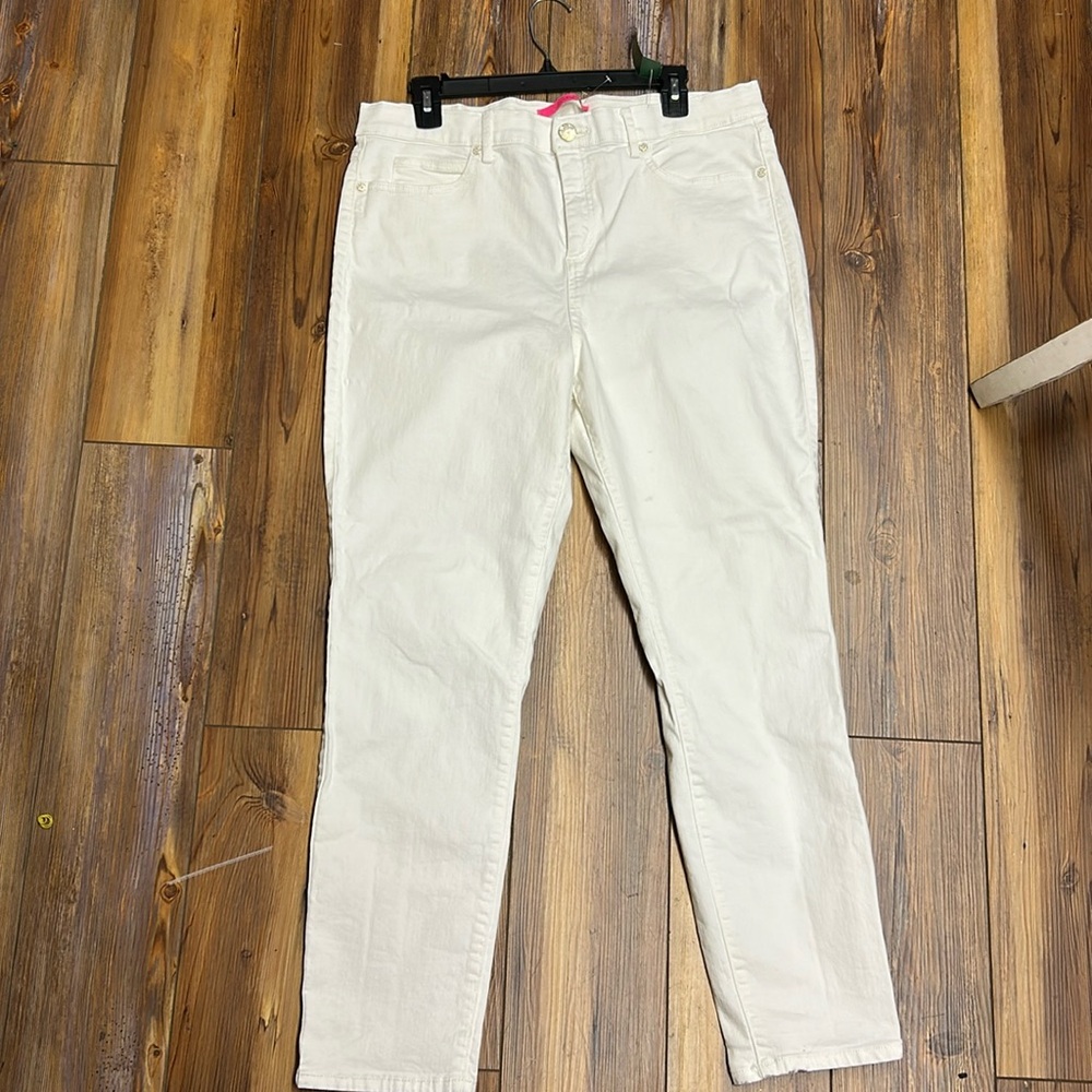 Lilly Pulitzer White Straight Leg Jeans